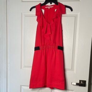 RACHEL Rachel Roy Ruffle Front Collared Tank Mini Dress